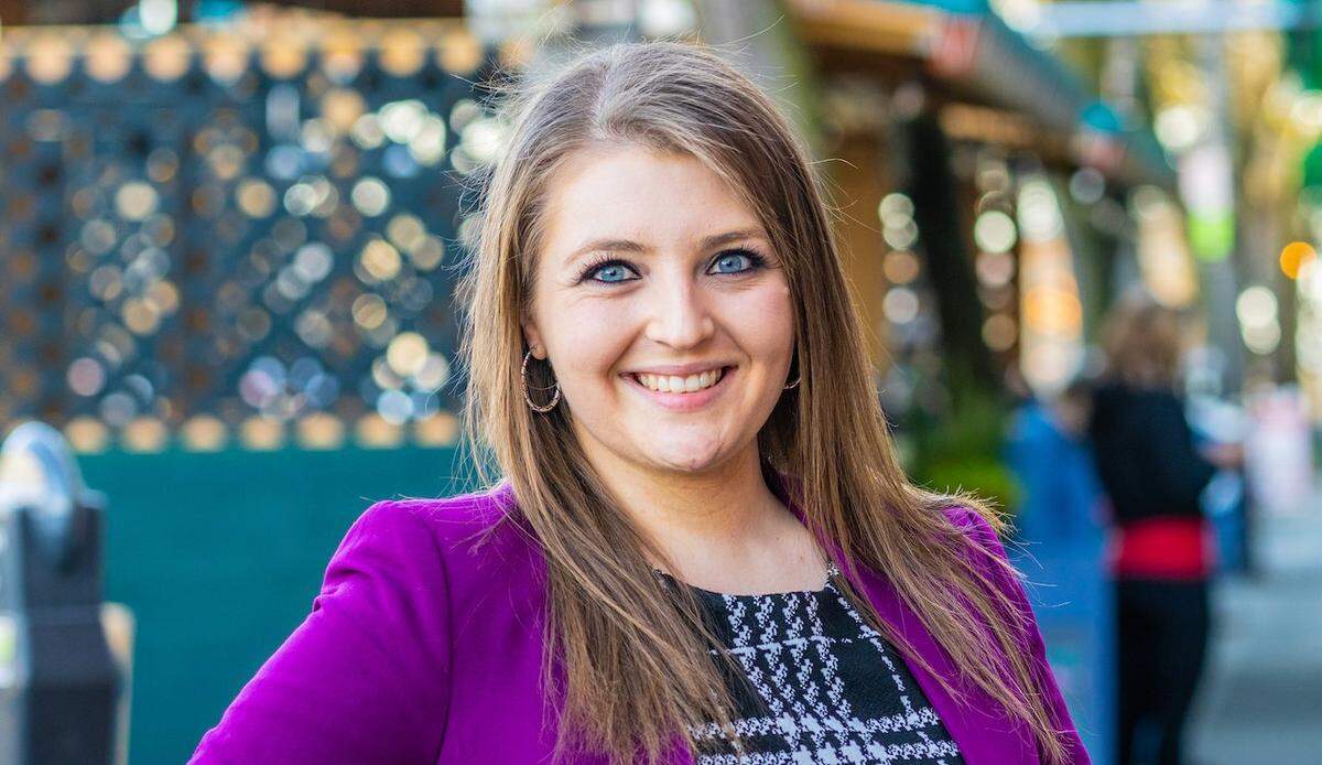 Kaylee Galloway is leading in the election for Whatcom County Council’s District 1 seat in south Bellingham.