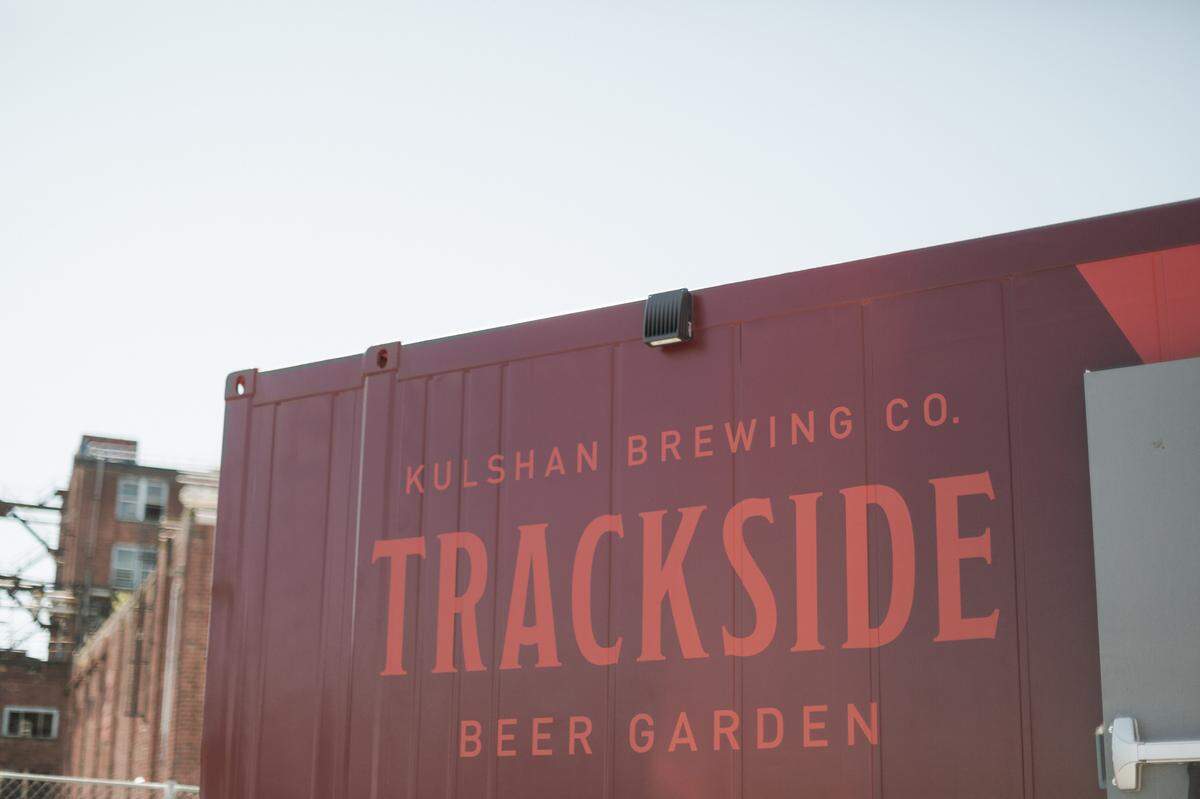 The Kulshan Trackside Beer Garden is one of several temporary features on the waterfront as the area goes through a long-term redevelopment process in Bellingham. Kulshan hopes to open in June.