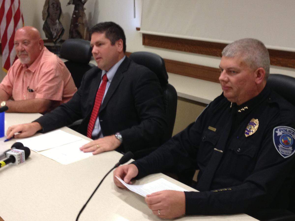 File -- Former Connell Police Chief Chris Turner, right, will challenge Sheriff Jim Raymond in the primary.