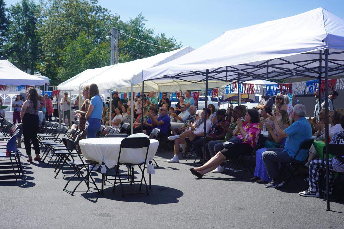 Community members gathered on Aug. 17, 2023, for the ribbon-cutting ceremony at the new Youth Crisis Triage Intensive Outpatient Center and Youth Resource Center in Everson, Wash.