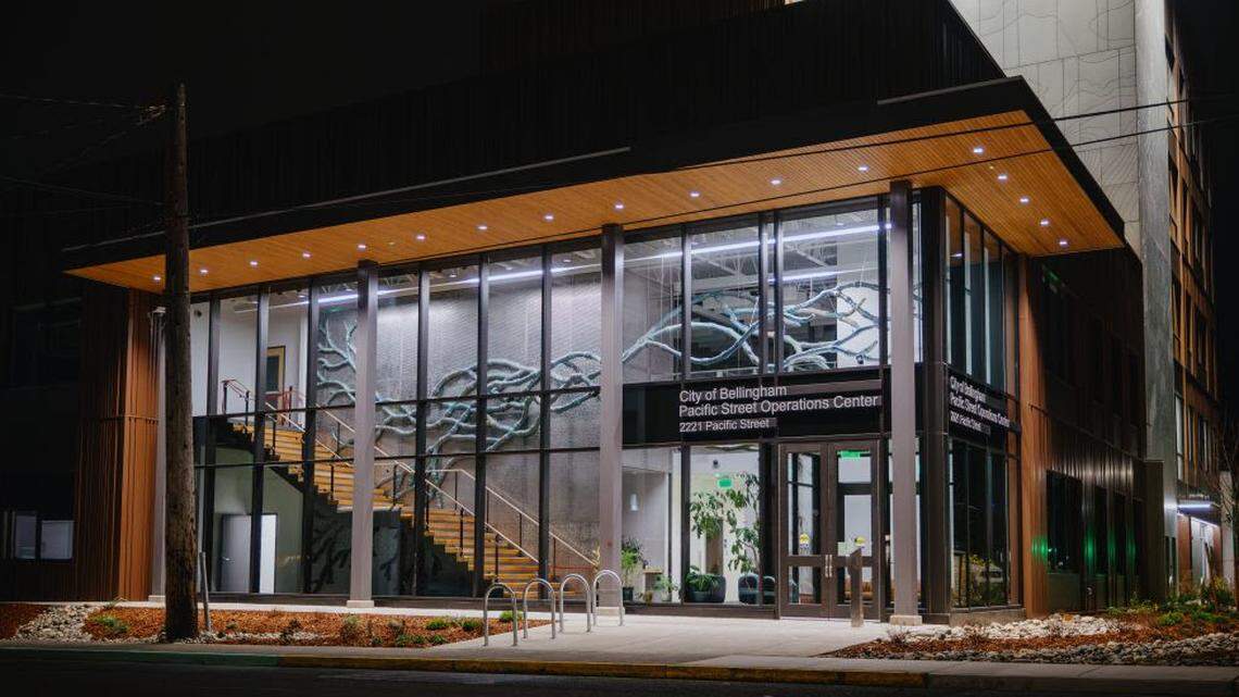 Check out the city of Bellingham’s new sculpture at its Pacific Street facility