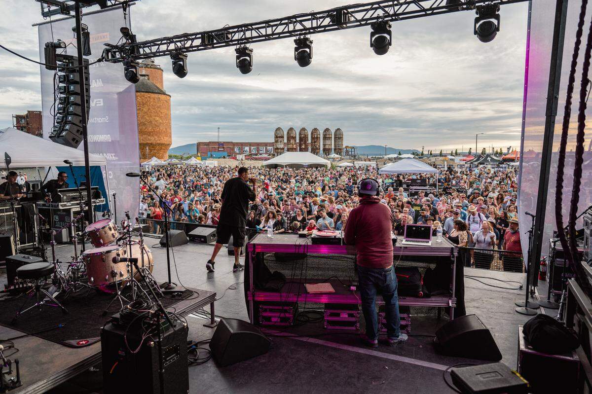 The main stage at the 2023 Northwest Tune-Up festival.