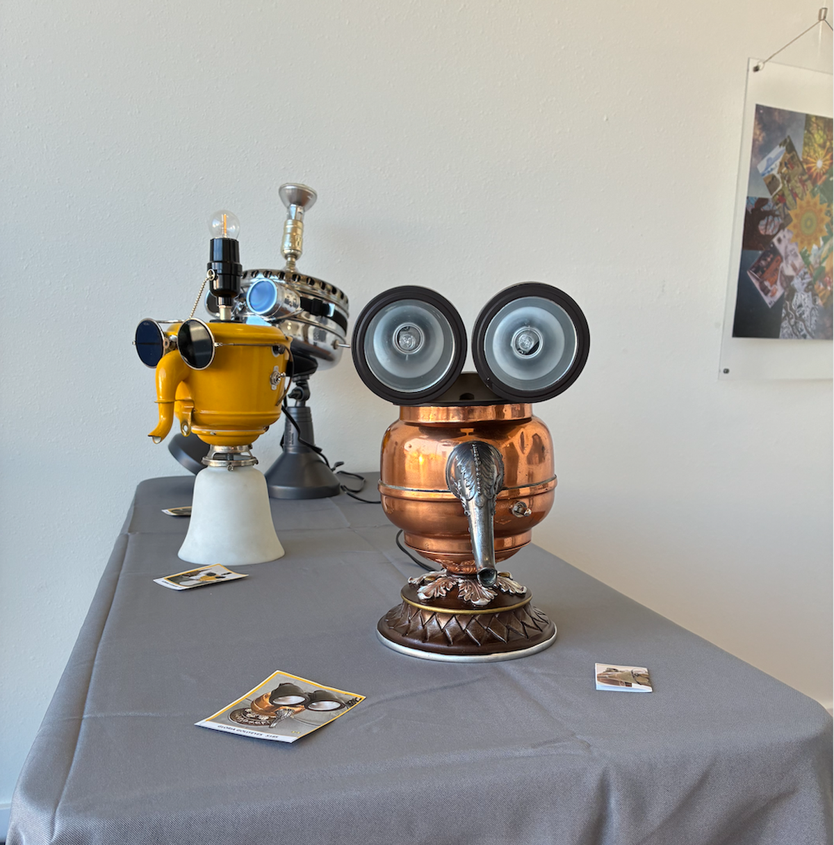 Lee Mosley’s work is on display at the recycled art show in Ferndale.
