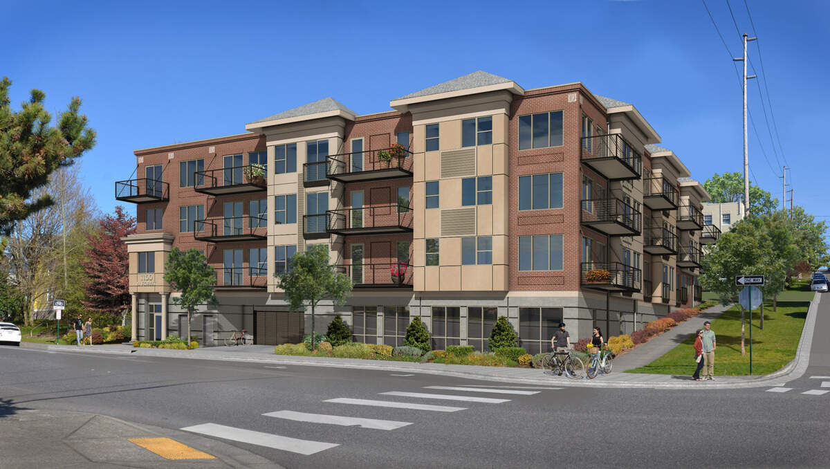 A four-story, 40-unit apartment is under review in summer 2020 for construction at 1106 N. Forest St., near the YWCA, in Bellingham.