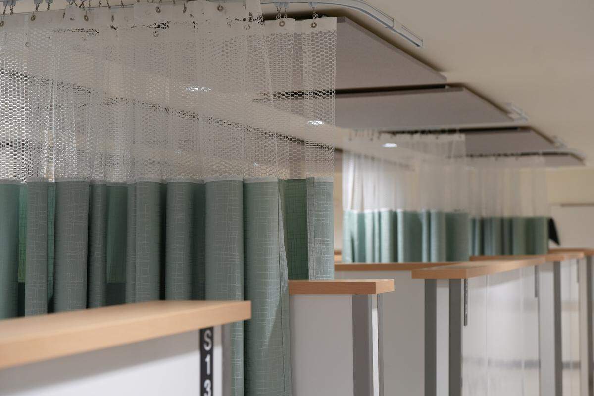 The respite area of the Way Station has 16 beds for patients who were discharged from the hospital but are suffering from an injury or illness that requires aftercare.
