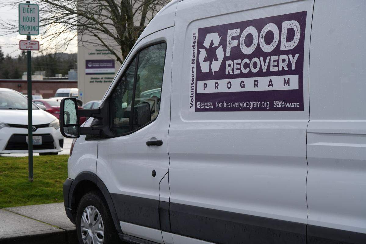 Sustainable Connections uses its Food Recovery Program van to deliver surplus food from dozens of organizations across Whatcom County to hunger-relief agencies.