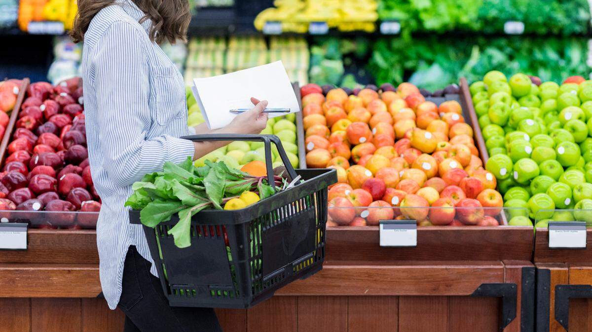 Grocery store stock photo