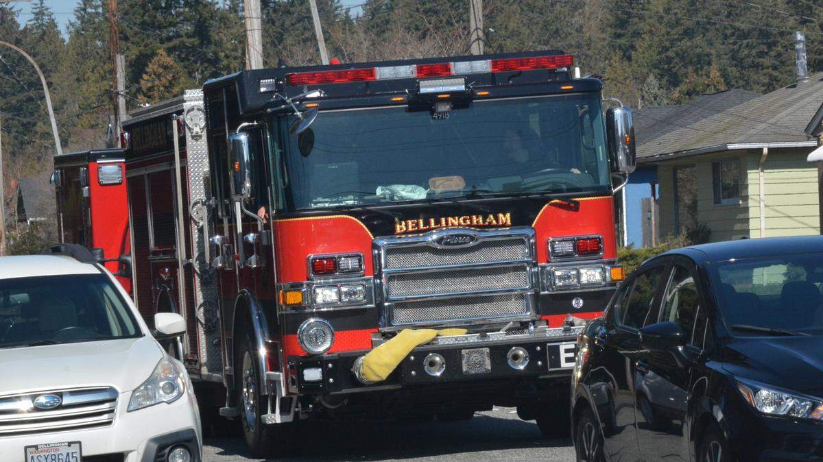 A Bellingham Fire Department engine, pictured in a 2023 file photo.