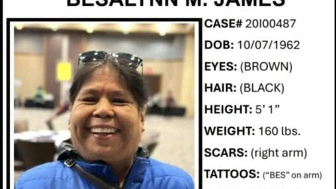 Missing Elder poster with image of Besalynn James