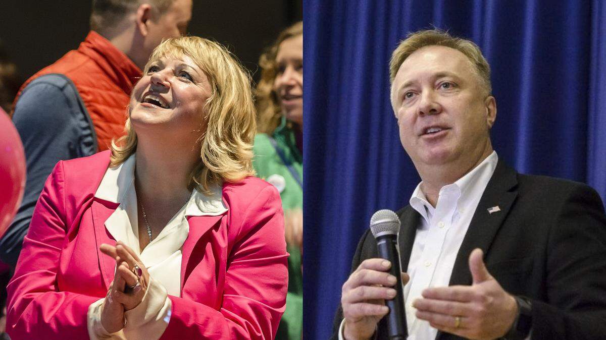 Democratic challenger Pinky Vargas, left, trails Republican state Sen. Doug Ericksen by just 45 votes in their 42nd District race. A recount is expected to begin Thursday.