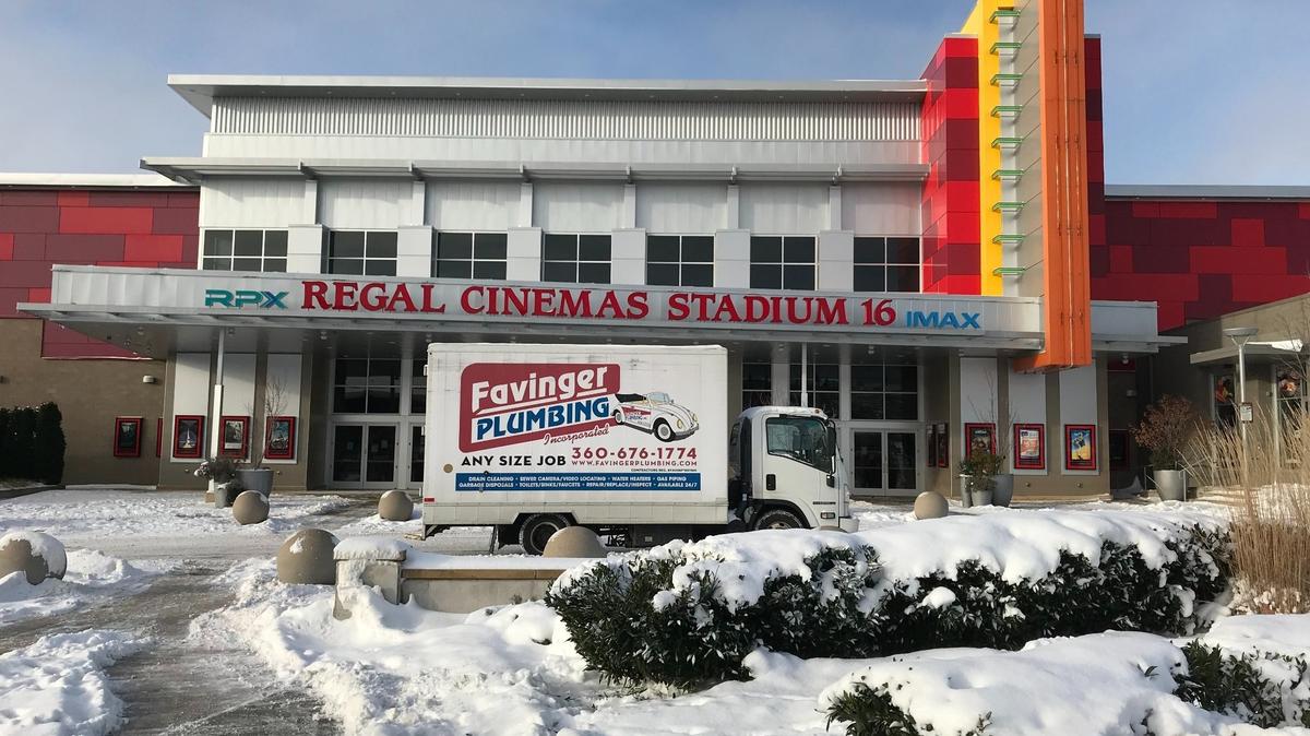 A broken water pipe forced the closure of the Regal Barkley movie theater on Monday, Dec. 27, and it remained closed on Tuesday, Dec. 28.