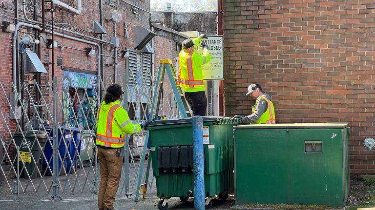 Bellingham closes downtown alley, citing need to curb drug-related crime