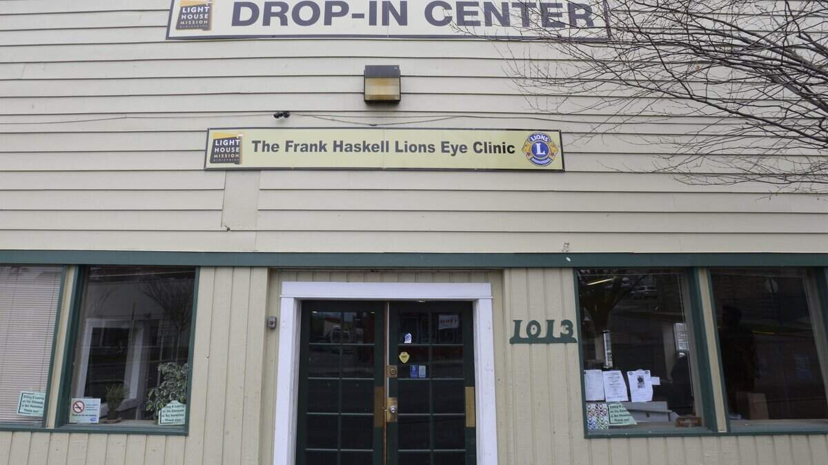 The Lighthouse Mission's Drop-In Center at 1013 W. Holly St. in Bellingham. The center has been operating as a temporary 24-7 low-barrier shelter for the homeless since October 2016.