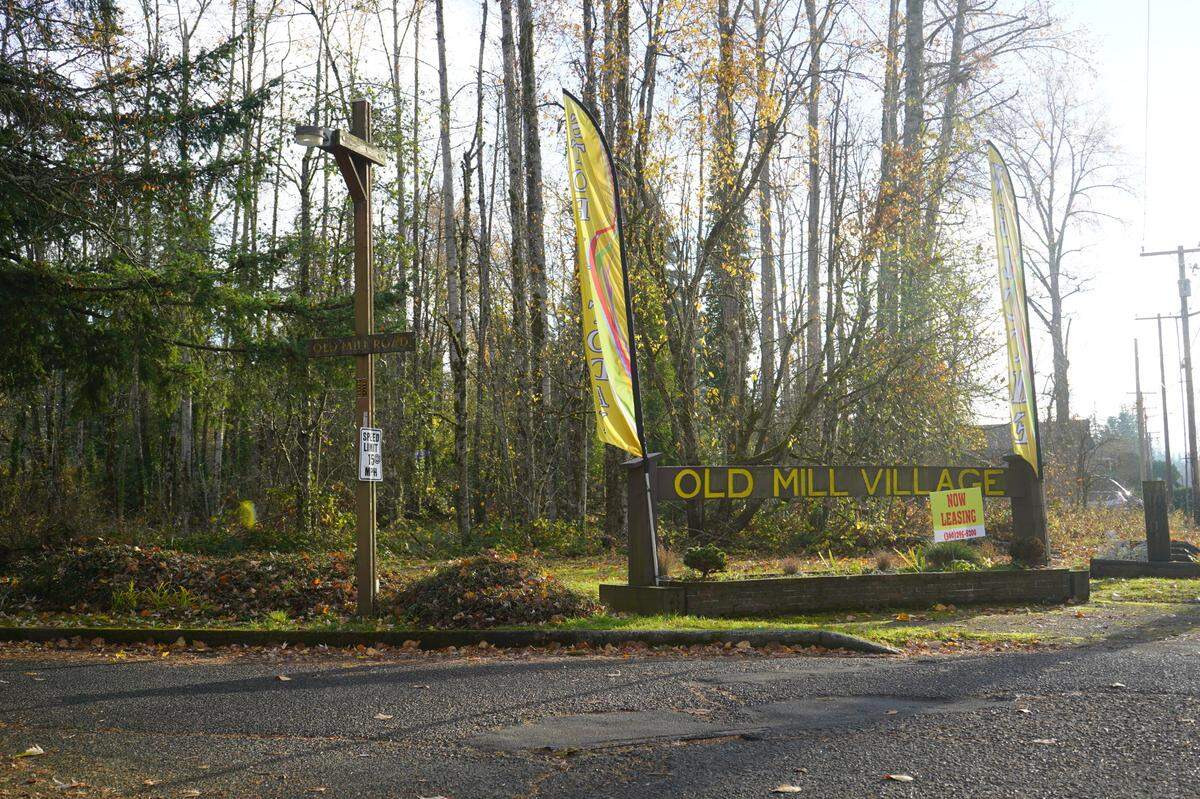 The Old Mill Village Apartments experienced a sewage leak on Nov. 24 in Bellingham, Wash.