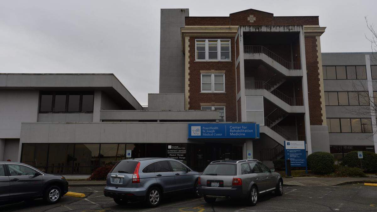 PeaceHealth St. Joseph’s South Campus building, at 809 E. Chestnut St., was St. Luke’s General Hospital before it was sold in 1988-89. 