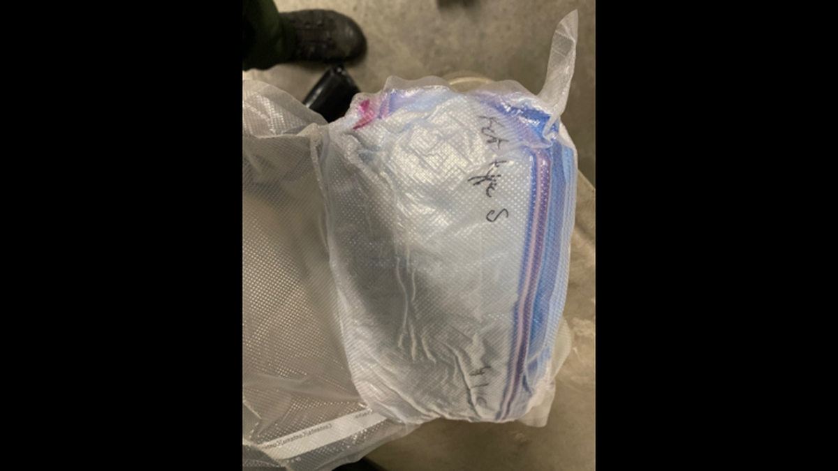 U.S. Border Patrol agents in Whatcom County seized 2.2 pounds of ketamine in a remote area near the international border with Canada on Sunday, Sept. 18.