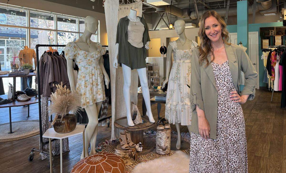 Suzanne Smith, owner of Betty Be Good Boutique at 8125 Birch Bay Square St., Suite #201 in Birch Bay, Wash. on April 22, 2025.