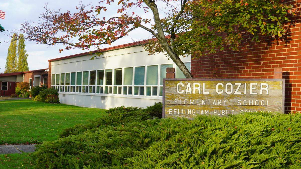 Carl Cozier Elementary School is located on the corner of Lincoln Street and Lakeway Drive in Bellingham. Bellingham.
