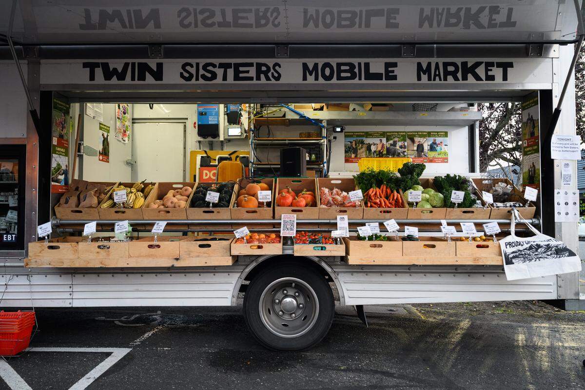 The Twin Sisters Mobile Market works to provide fresh food and produce to the rural areas of Whatcom County. The market is currently hosting a fundraiser to continue operations.