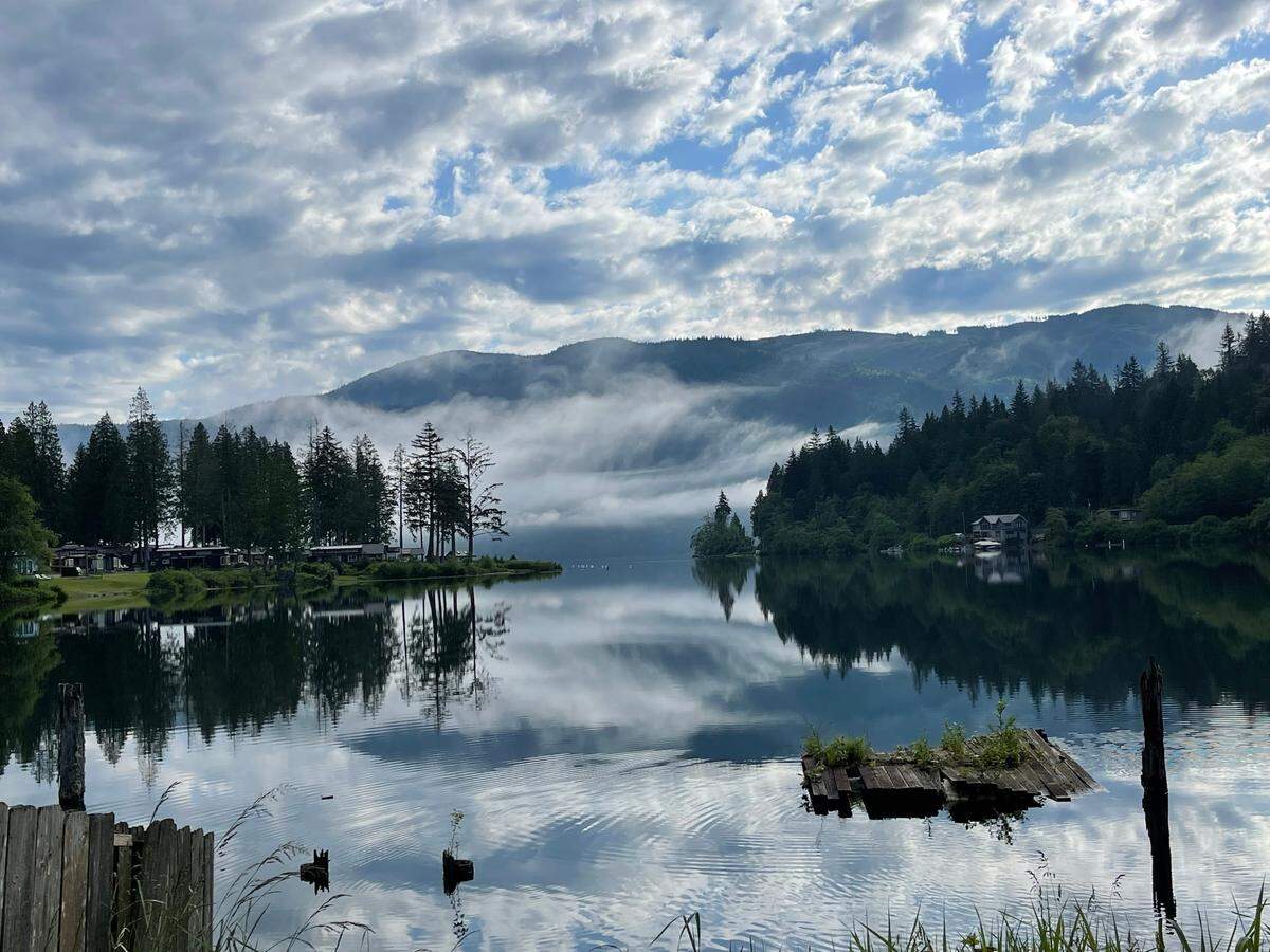 Whisps of clouds mingle with ripples in the water Thursday morning, June 2, 2022, at Lake Whatcom’s South Bay near Bellingham, Wash. The Bellingham Herald invites you to share photos that celebrate Whatcom County by uploading unretouched digital images to bhamherald.com/submit-photo.