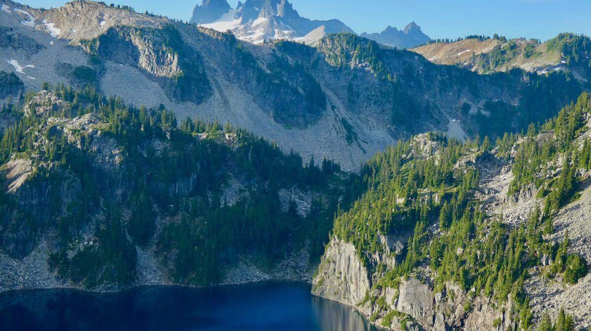 Angeline Lake reflects nearby mountains in the Mount Baker-Snoqualmie National Forest in Washington state. The U.S. Forest Service will be undergoing a major reorganization.