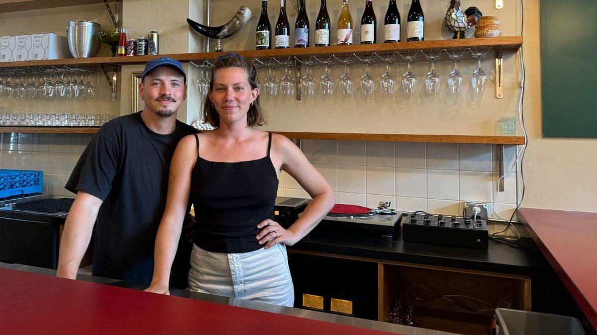 Coowners of Starla’s Tavern,  Jordan Koplowitz and Christy Wyble, at 1149 N State Street in Bellingham, Wash. on August 15, 2024.