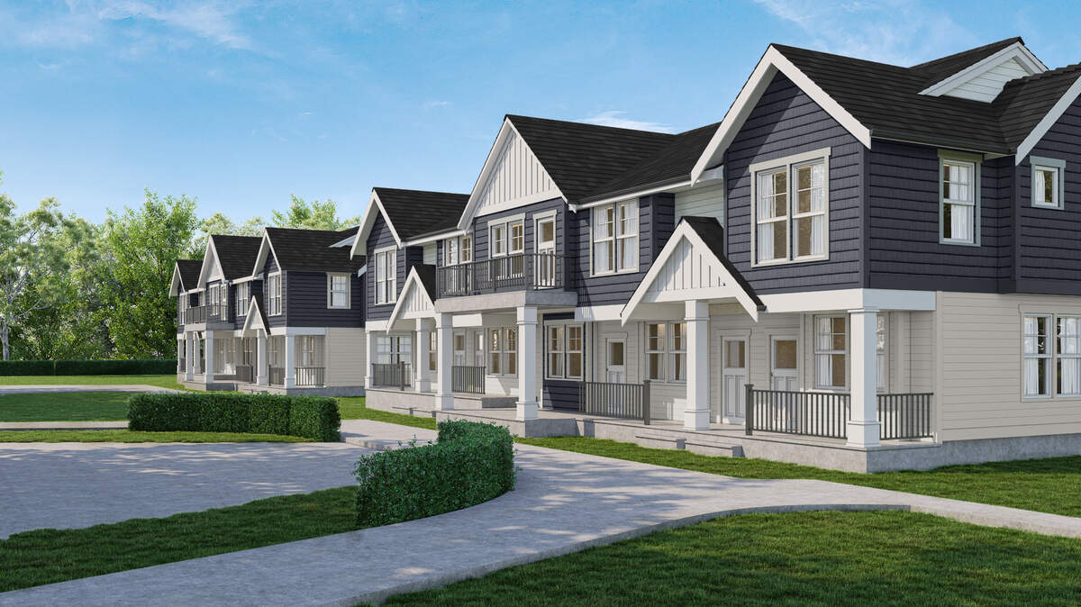 A rendering shows the Aurora Court Phase 3 development in the Cordata neighborhood of Bellingham.