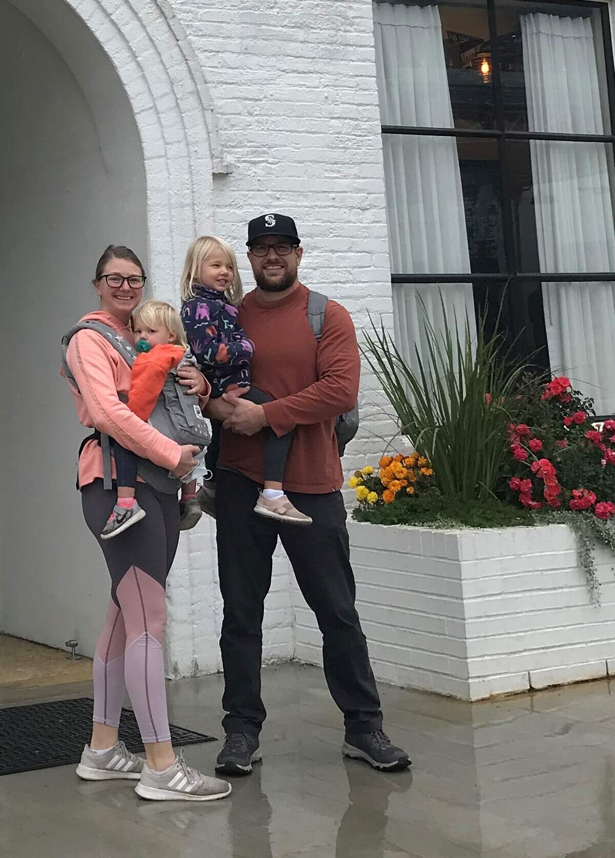 Kate and Sam Milne, here with their children Porter and Leighton, is starting a new brewery in Bellingham called Larrabee Lager.