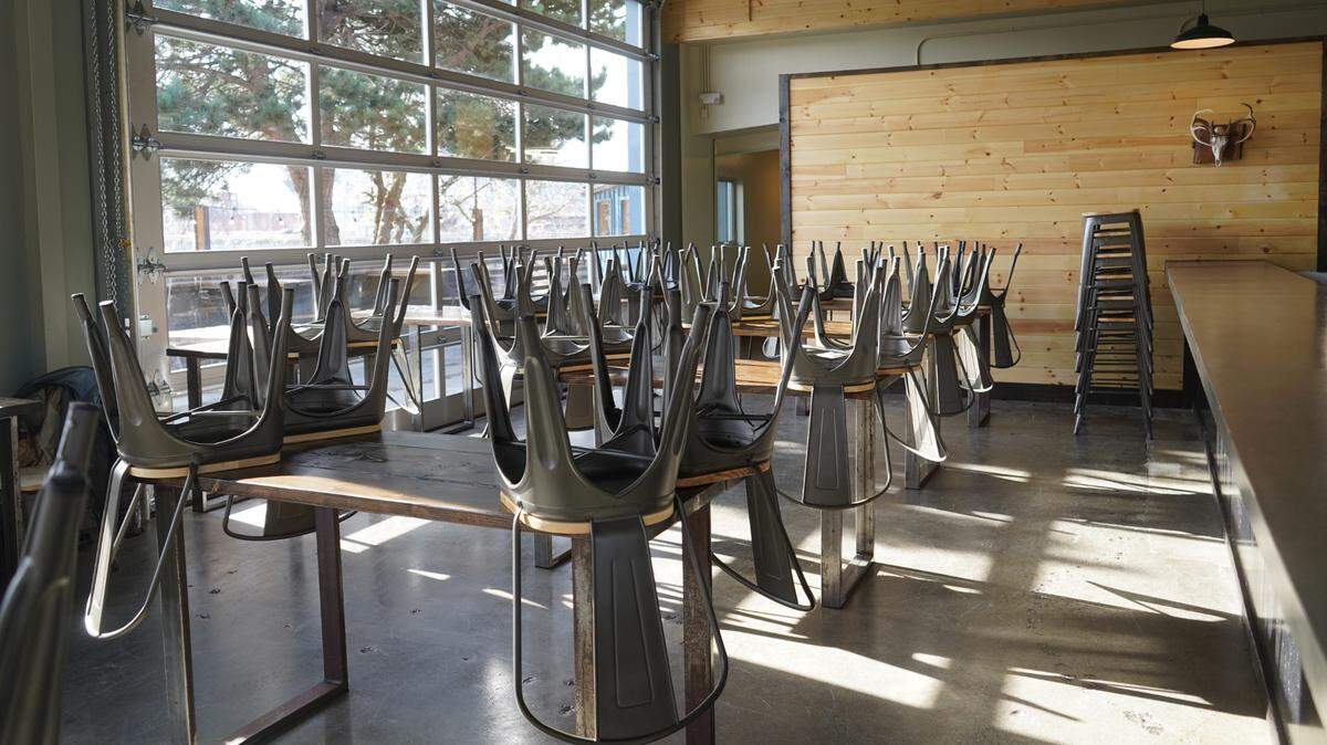 The light shines into Structures Brewing at its newly renovated second location on Thursday, March 9, at 601 W. Holly St. in Bellingham. The brewery was expected to open Saturday, March 11.