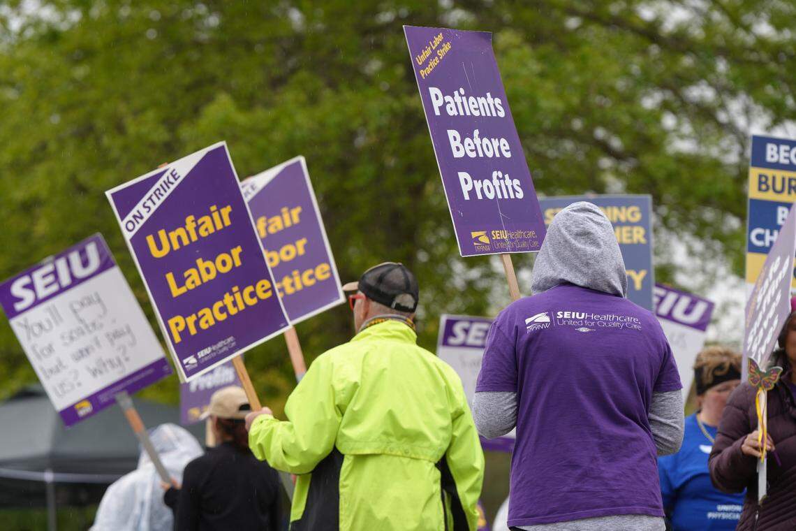 The health care workers walked off the job May 12, demanding higher wages.
