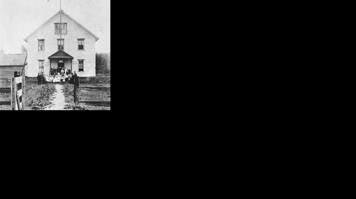 This 1892 photo shows the Stickney Indian school at Lynden. An Indian chief donated land for the school, which was erected with help from a missionary society and with money from Mrs. Stickney of Albany, N.Y., and her daughter.