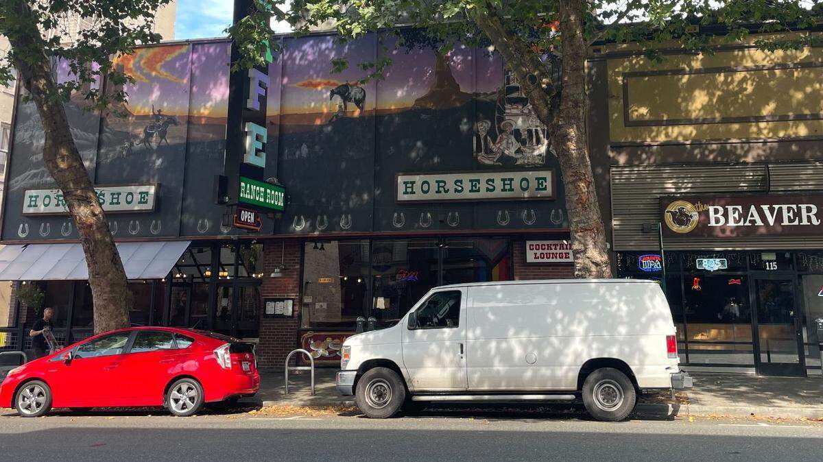 The Horseshoe Cafe and Beaver Inn on Thursday, Sept. 7, 2023 in downtown Bellingham at 113 E Holly St. Bellingham, Wash.