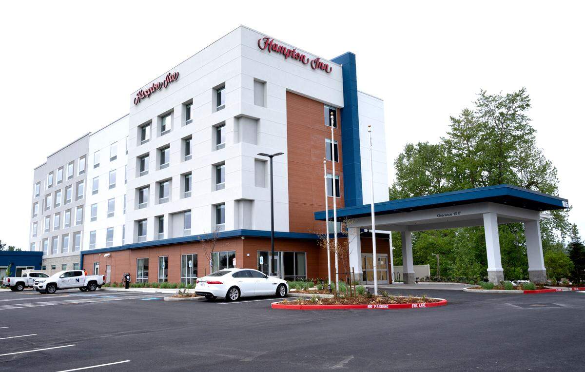 The Hampton Inn by Hilton Bellingham Airport on Monday, May 3, in Bellingham is ready for the planned opening on Friday, May 7. The 98-room hotel is at 1055 W. Bakerview Road.