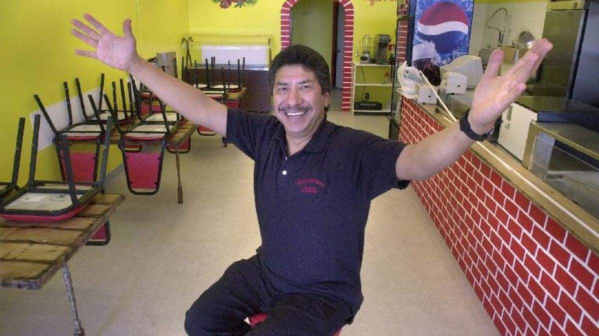Jesse Cantu, owner of Jalapenos Family Restaurant and Lounge, in 2001, prepares to greet customers at his Fairhaven location. Now, Jalapeno’s Mexican restaurants are celebrating 24 years in business by offering 24% off its entire menu on Wednesday, March 29.