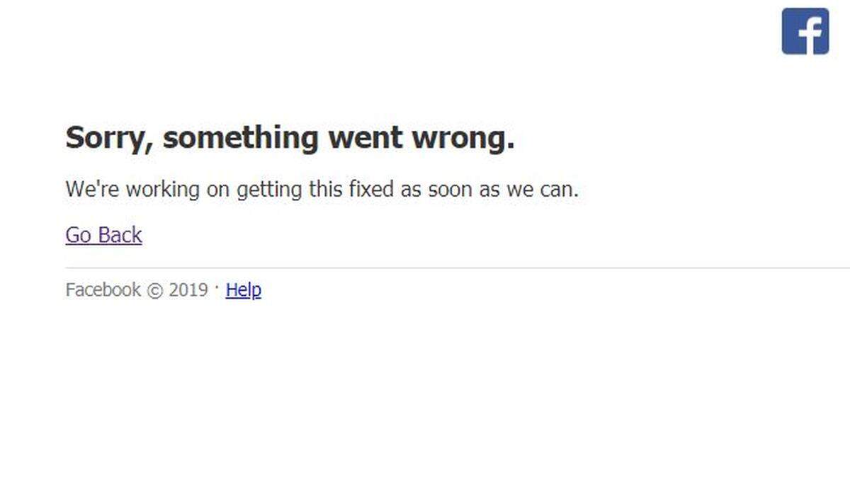 Facebook was down Wednesday.