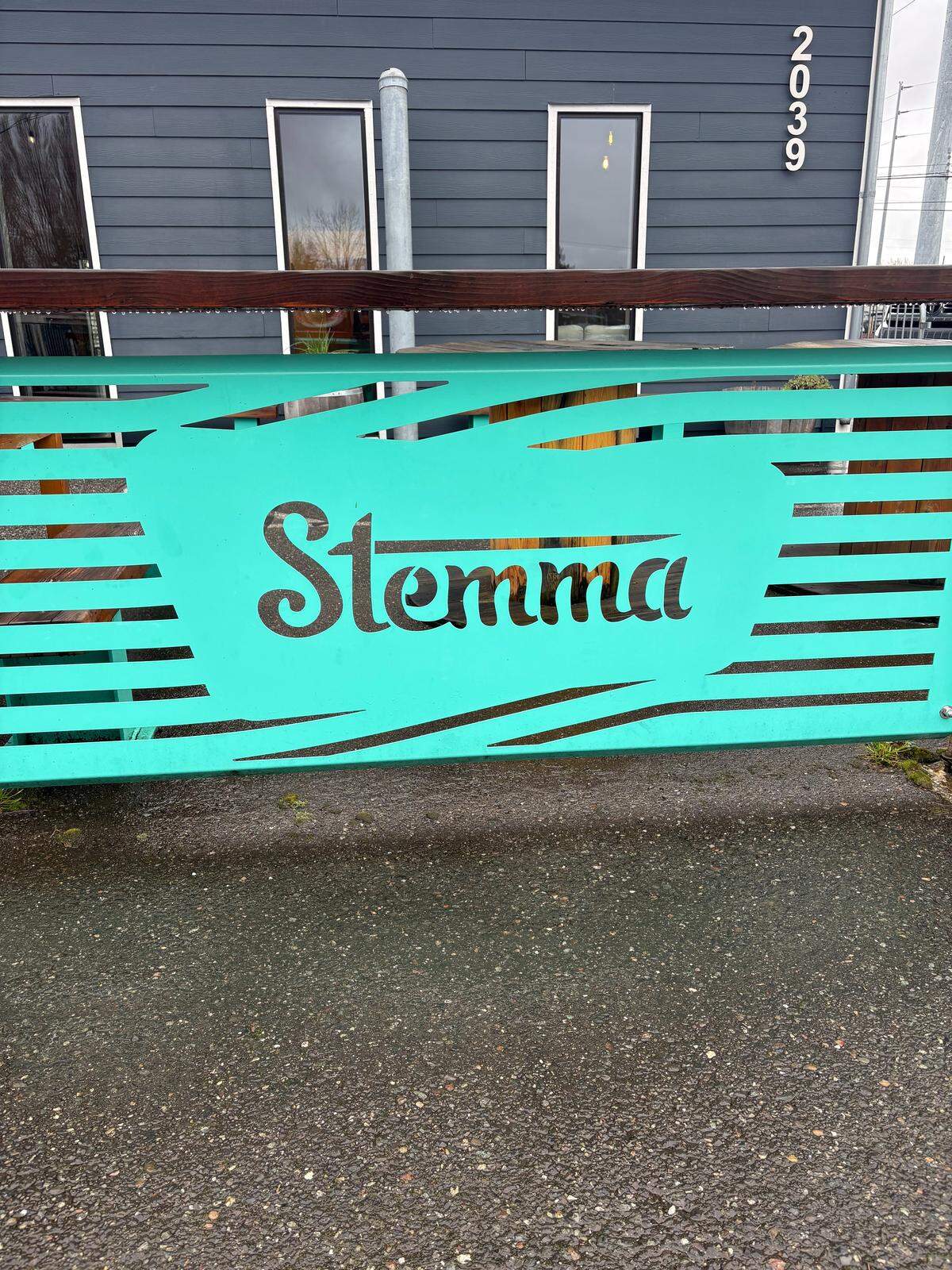 The Stemma Brewing logo outside Stemma Brewing Co.’s Moore Street location.
