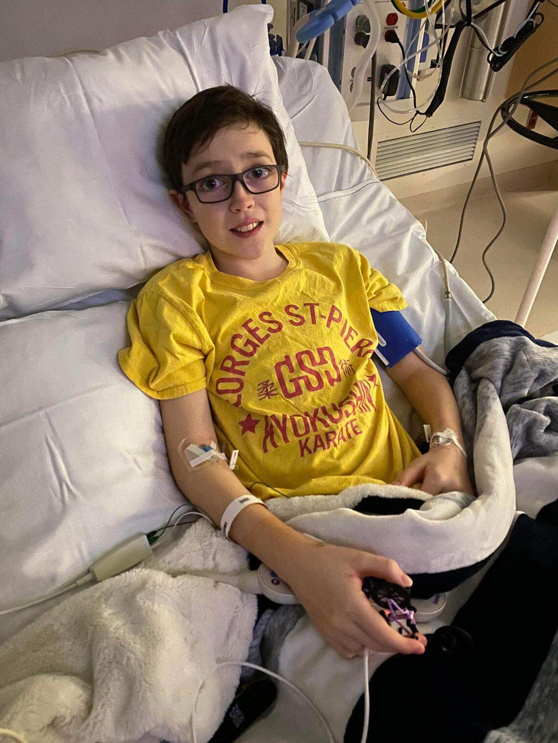 Bellingham 10-year-old Jonah McDaniel battled MIS-C, a rare, but serious condition in children associated with COVID-19 that can inflame many different parts of the body, over the holidays at Seattle Children’s Hospital.