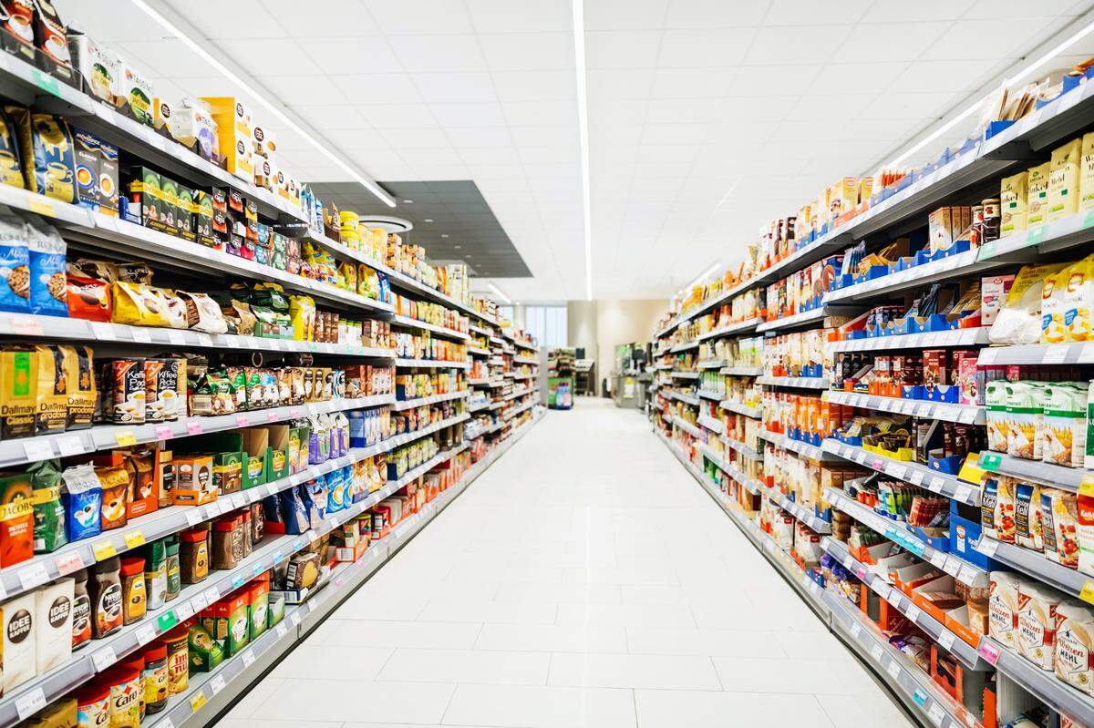 The interior of a grocery store.
