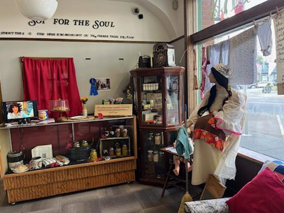 A display at the Lynden Heritage Museum celebrates Loretta Lynn’s Whatcom County roots.