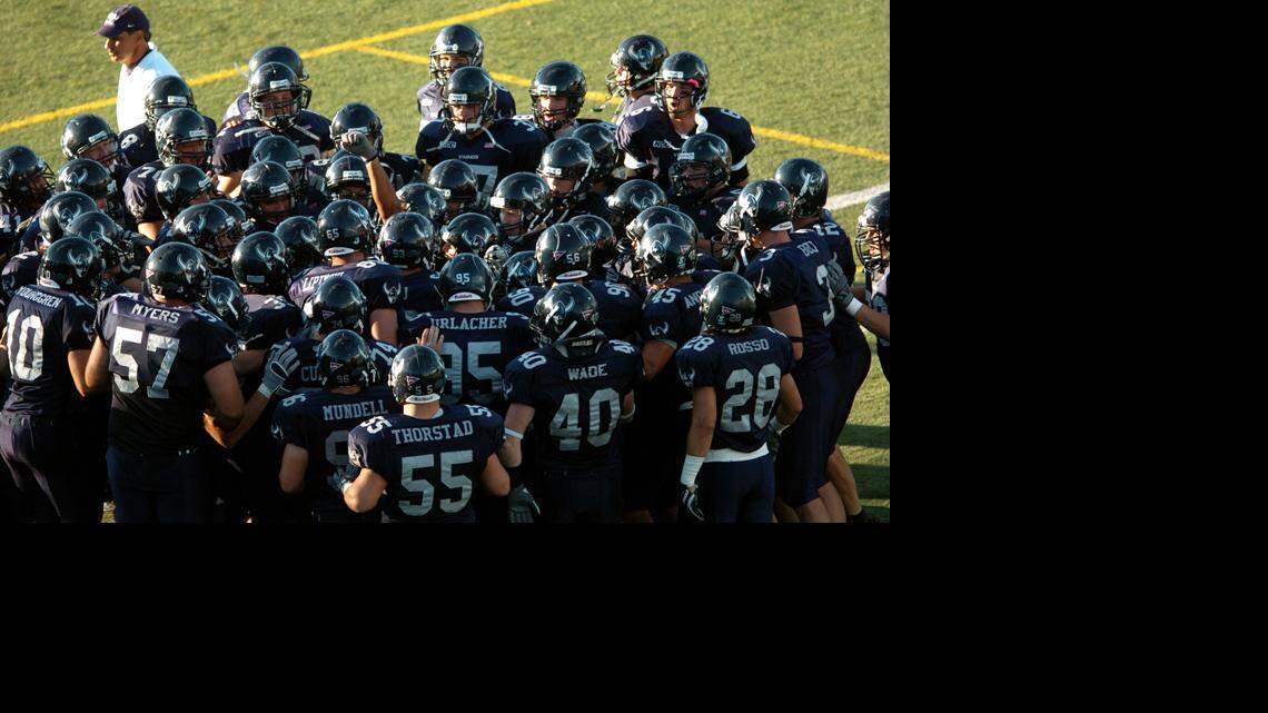 The Western football team takes the field before playing UND in Western's opening home game at Civic Stadium on Saturday, September 22, 2007.