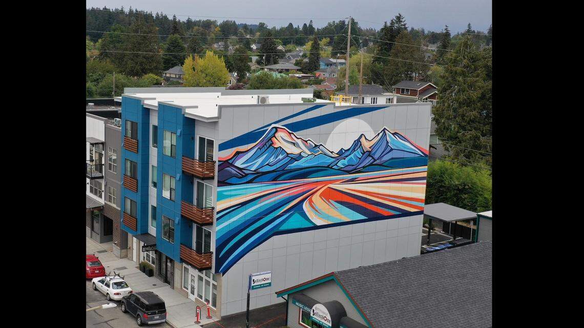 ‘Gorgeous’ 150-foot mural to grace latest of 3 buildings in Bellingham apartment project