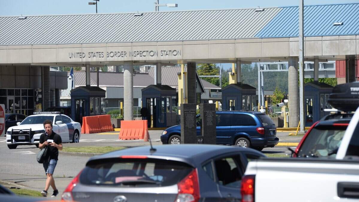 The U.S.-Canadian border crossing at Sumas in 2017.