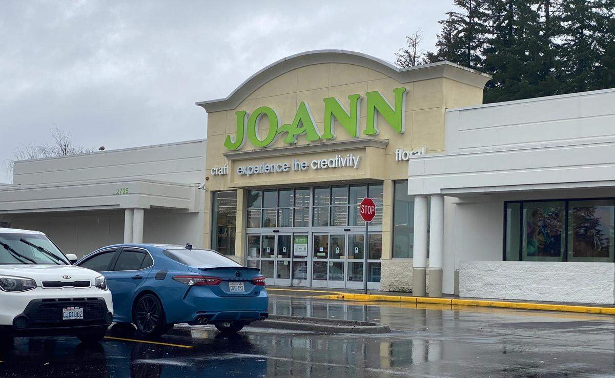 The Joann fabric and craft store off Harrison Avenue in west Olympia.