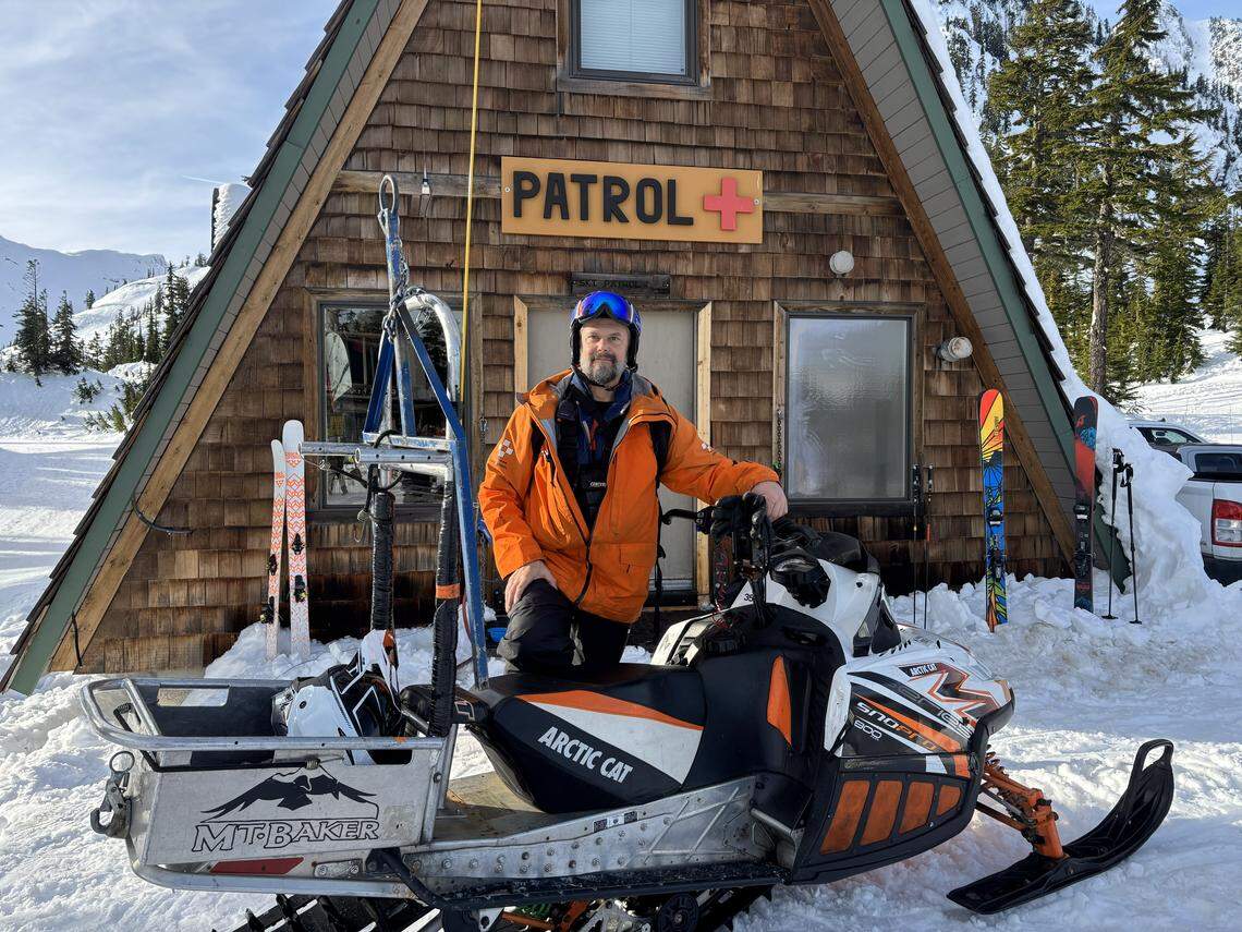 Andy Sahlfeld has been working ski patrol at Mt. Baker Ski Area for 28 years, and he has as seen a lot over that time.