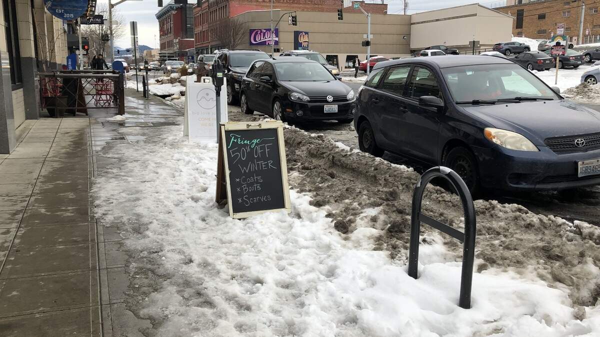 Snow and ice made it difficult for Whatcom County businesses to stay open last week. Bellingham Fringe Boutique owner Rhiannon Troutman decided to keep her store on North State Street open, but gave her employees the week off.