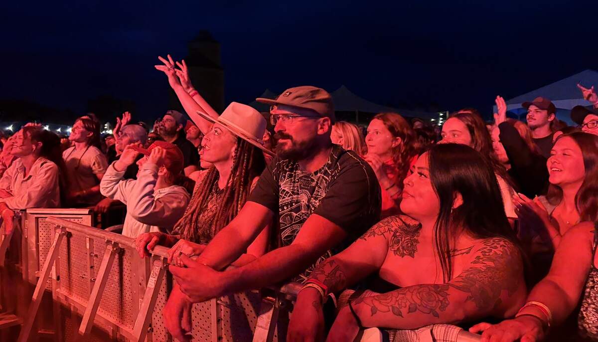 The crowd at the Main Stage during Northwest Tune-up on Friday.