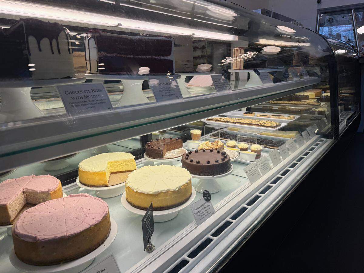 A variety of cakes at Pure Bliss Desserts.