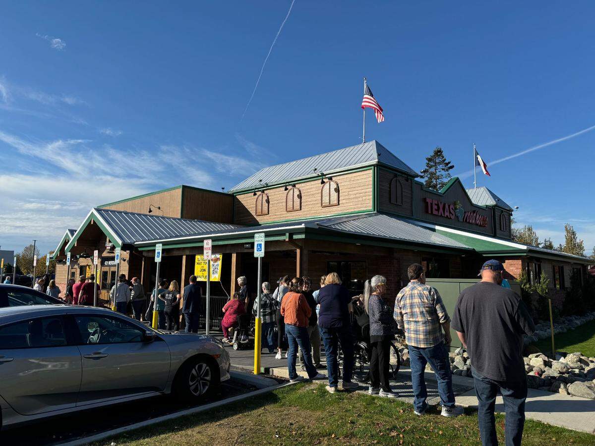 Texas Roadhouse’s grand opening on Monday, October 7, 2024 at 4331 Meridian St., Bellingham, Wash.