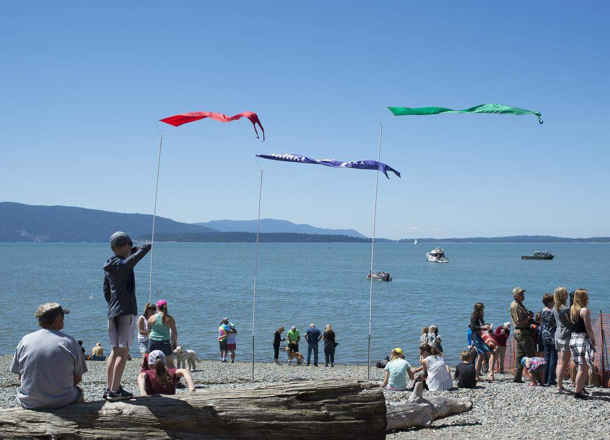 The 2018 Ski to Sea race ends in Fairhaven. The race is one of several events that receive tourism promotion grants. Bellingham is now accepting applications for grants to promote eligible 2022 tourism and cultural activities as the COVID-19 pandemic eases.