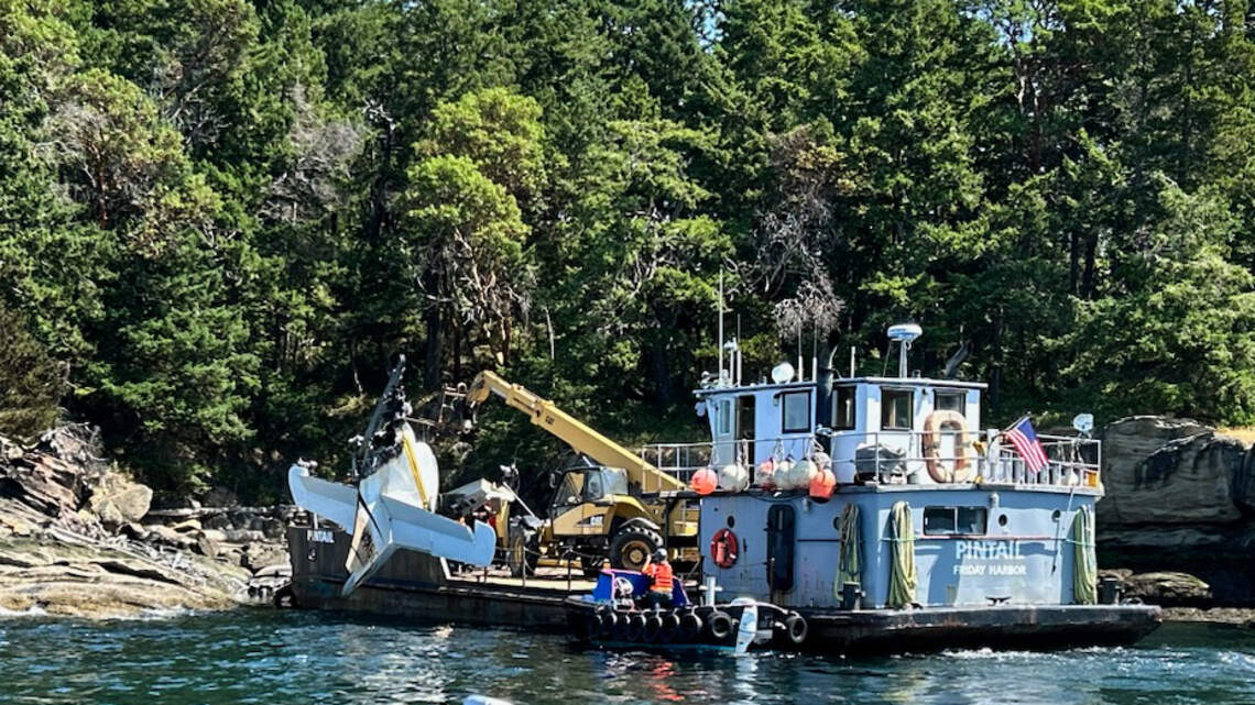 No environmental impacts after seaplane crash off Sucia Island, officials say